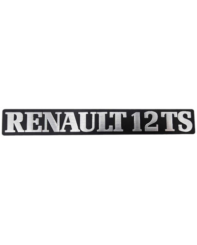 Monogramme de coffre Renault 12 TS