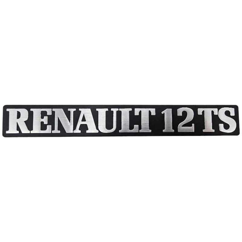 Monogramme de coffre Renault 12 TS
