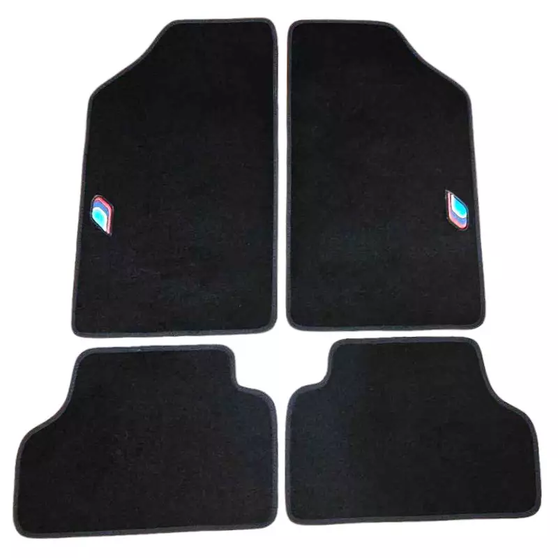 Peugeot 205 Rally Black Velvet Carpet with PTS Logo