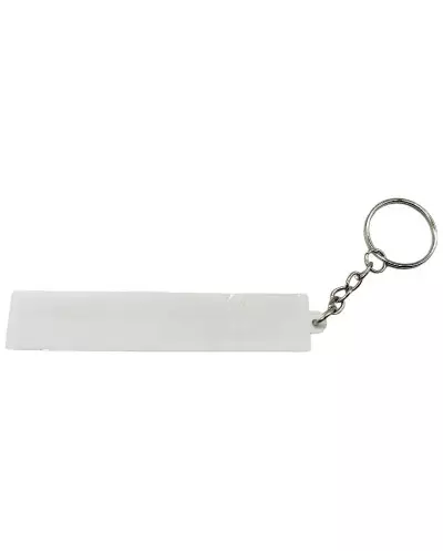 Porte-clé Peugeot 205 Green  caoutchouc souple keychain, vue de derrière.