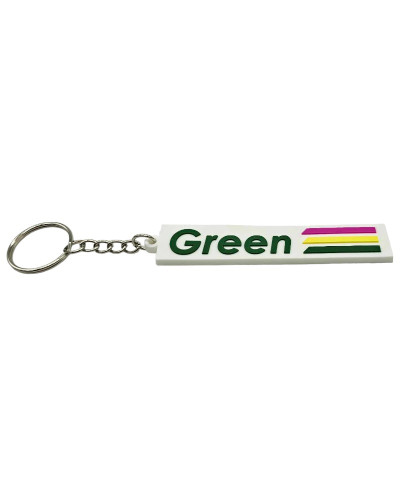 Green Peugeot 205 keychain