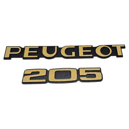Peugeot 205 special 205 Indiana logos