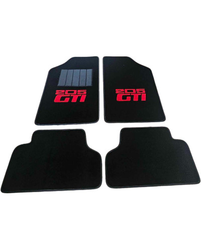 Product 5 205 GTI Black Carpet With Inner Car Floor Heel Pad
