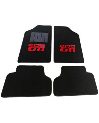 Product 5 205 GTI Carpet Black With Custom Car Floor Inner Heel Pad