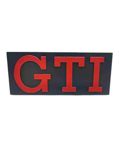 Golf 1 GTI Grille Logo Fondo Rojo Negro