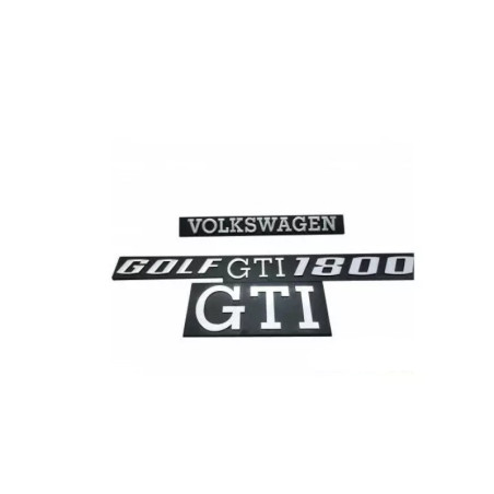 Volkswagen Golf GTI 1800-logo's