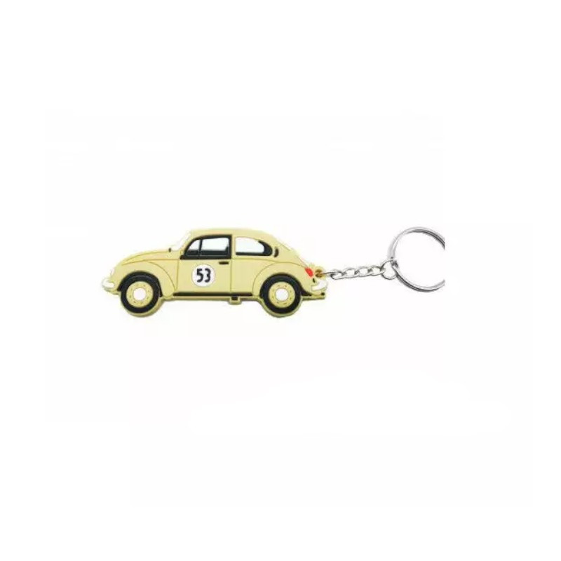 Keychain Vw Coccinelle Choupette 53 yellow