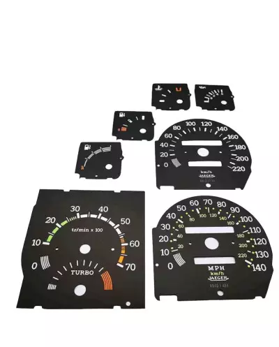 Fond de compteur R11 Turbo reproduction identique à l'original