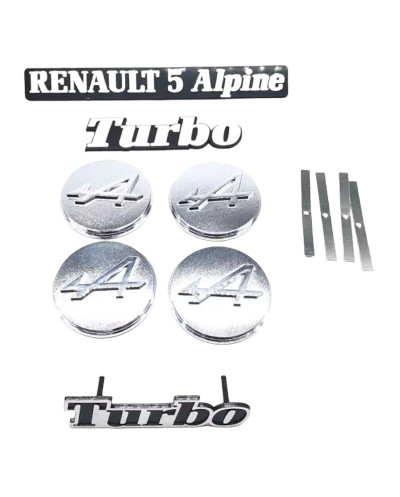 Monogramme R5 Alpine Turbo logo kit complet en plastique