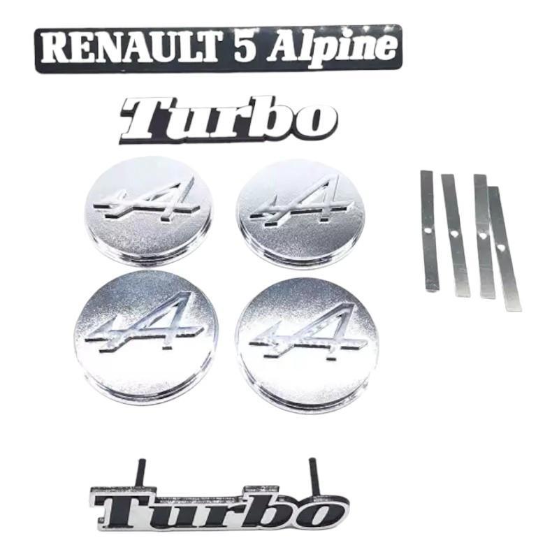 Monogrammed R5 Alpine Turbo logo kit complete plastic