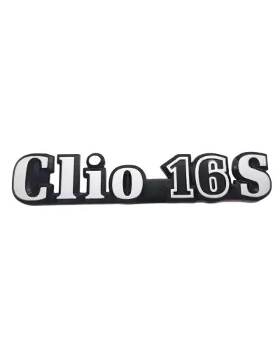 Monograma Renault Clio 16S fabricado en plástico