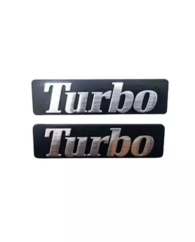 Renault 21 2L Turbo spatbordlogo's x2