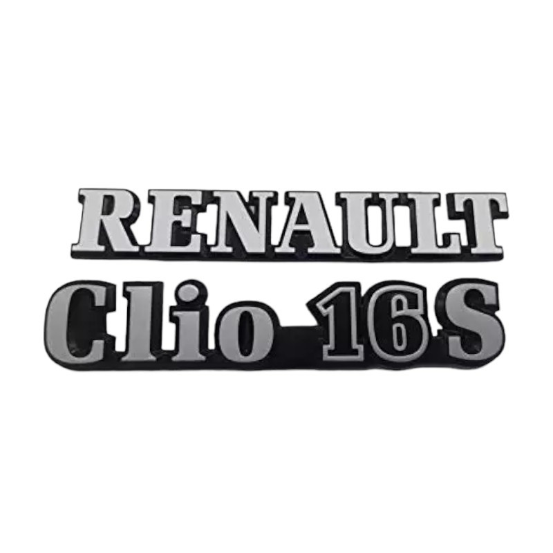 Renault Clio 16S chrome monograms