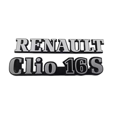 Renault Clio 16S logos