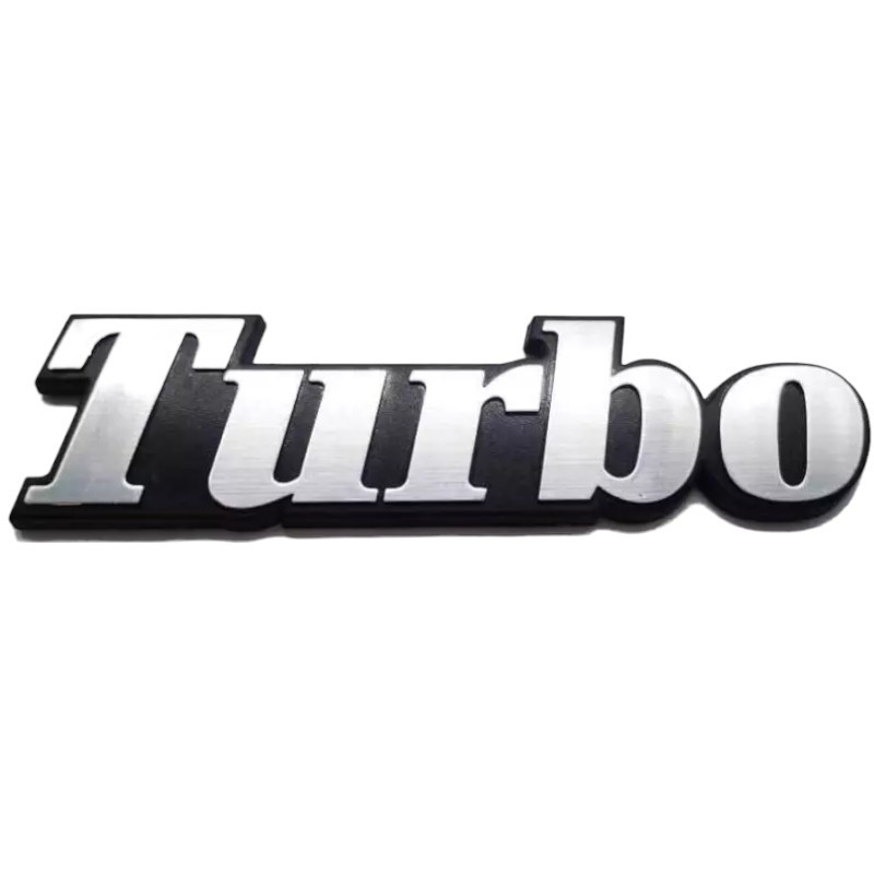 Turbo Monogram for Renault 18 Turbo in Aluminium