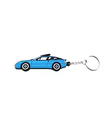 Alpine GTA Blue Plastic Keychain