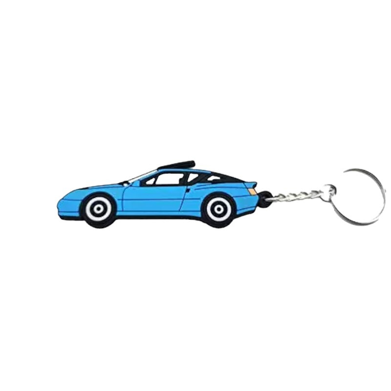 Porte clé Alpine GTA bleu en plastique