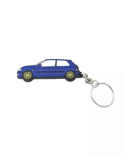 Llavero de plástico Clio Williams azul