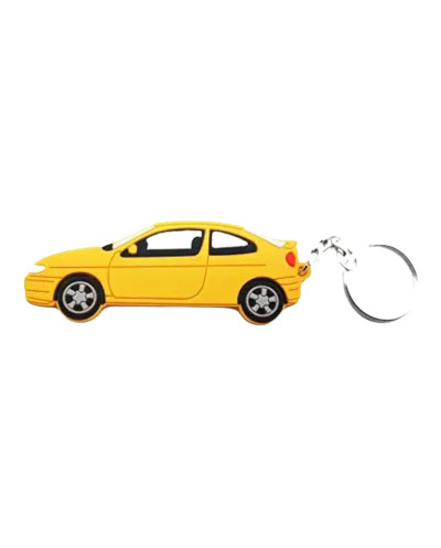 Renault Megane 1 Coupé Yellow Plastic Keychain