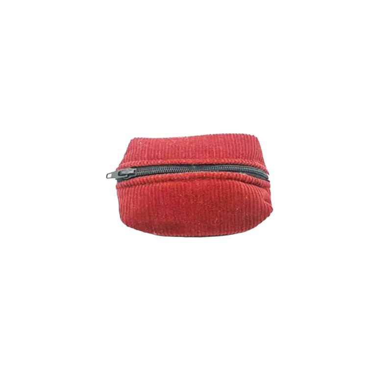 R5 Alpine Ribbed Coin Purse in Red Fabric
