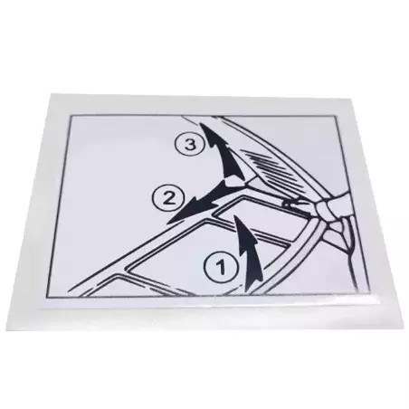 Achterplank sticker Peugeot 205 GTI CTI Rallye