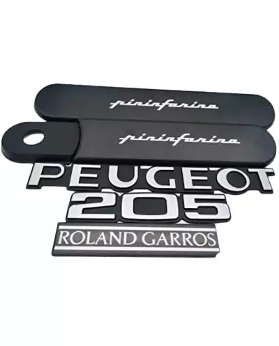 Custodes 205 Roland Garros Negro + 3 Monogramas de Plástico