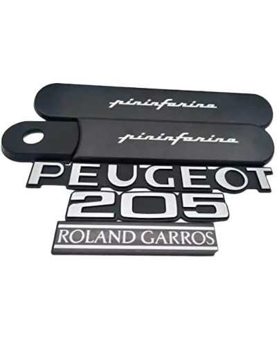 Custodes 205 Roland Garros preto + 3 logos
