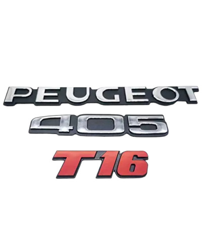 Monogrammes Peugeot 405 T16 résistent efficacement aux intempéries