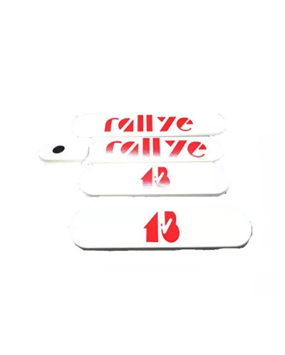 KIT of 5 White Custodes Peugeot 205 Rallye 1.3 Red writing printed no sticker