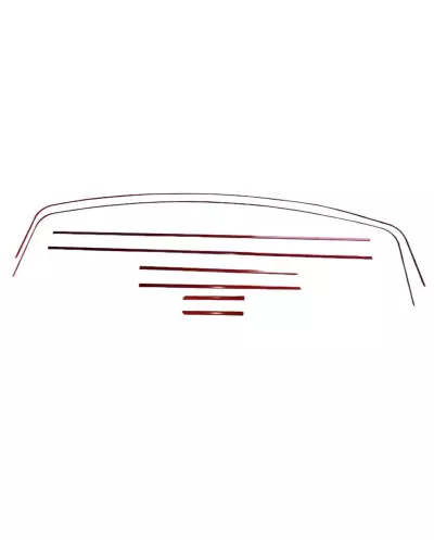 Red piping Peugeot 205 CTI side strip aluminium