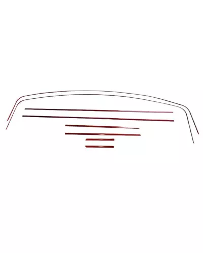 Red edging Peugeot 205 GTI 1.6 aluminium side trim