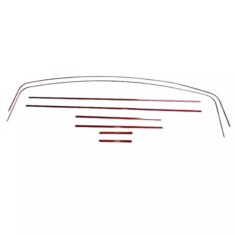 Liseret Rouge Peugeot 205 GTI 1.9 baguette- joncs-moulure-latérale-aluminium-liserets kit de baguettes