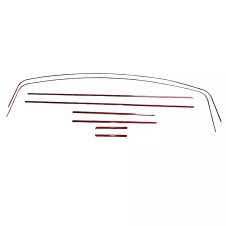 Liseret rouge Peugeot 205 GTI 1.9 baguette latérale aluminium