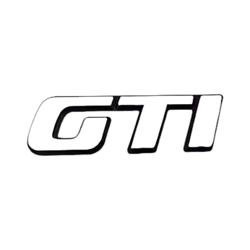GTI Chrome Monogram for Peugeot 106 Resistant ABS Plastic