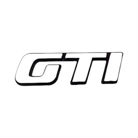 Logo GTI
 chrome pour Peugeot 106