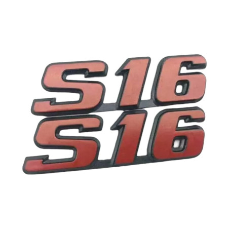 S16 logo's voor Peugeot 106 S16