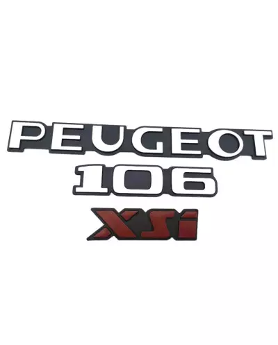 Peugeot 106 XSI logos