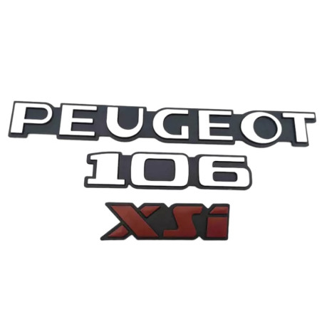 Peugeot 106 XSI logos