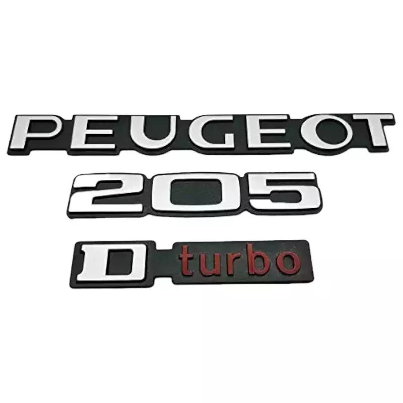 Monogrammi per auto Peugeot 205 Dturbo