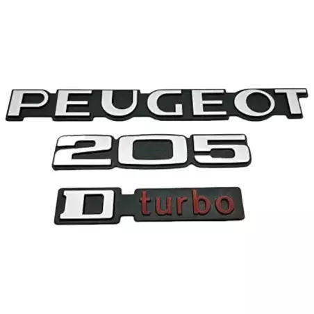 Peugeot 205 Dturbo-Logos