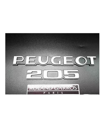 Logo's Peugeot 205 Roland Garros Parijs