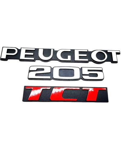 Peugeot 205 TCT-logo's