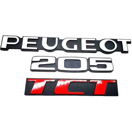 Peugeot 205 TCT-logo's