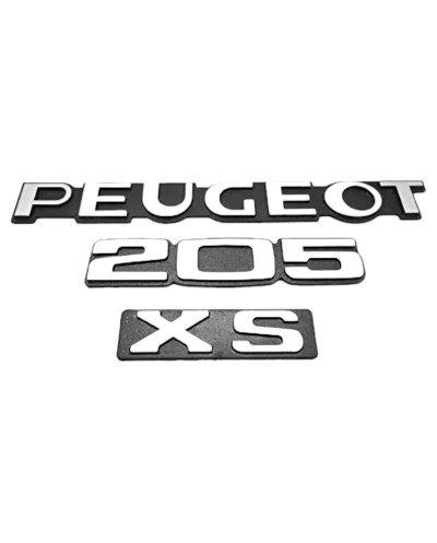 Peugeot 205 XS-logo's