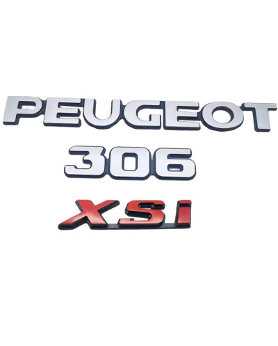 プジョー 306 XSI 3つのロゴのキット