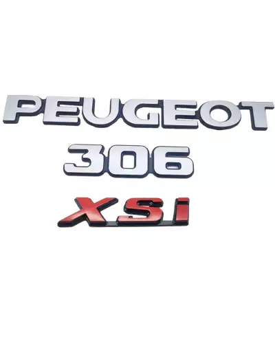 Peugeot 306 XSI kit de 3 logotipos
