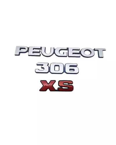 Peugeot 306 XS kit de 3 logotipos