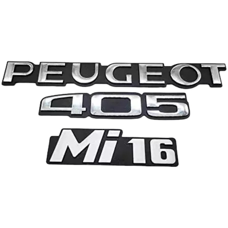 Monogrammes Peugeot 405 MI 16 Phase 2 Gris Imp