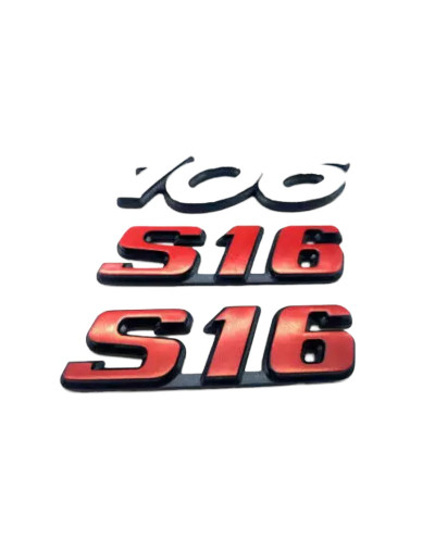 106 個のロゴと 2 個の赤い S16 ロゴ
