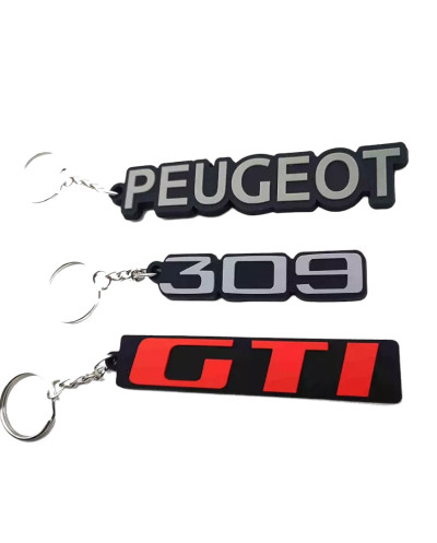 Conjunto de 3 chaveiros Peugeot 309 GTI